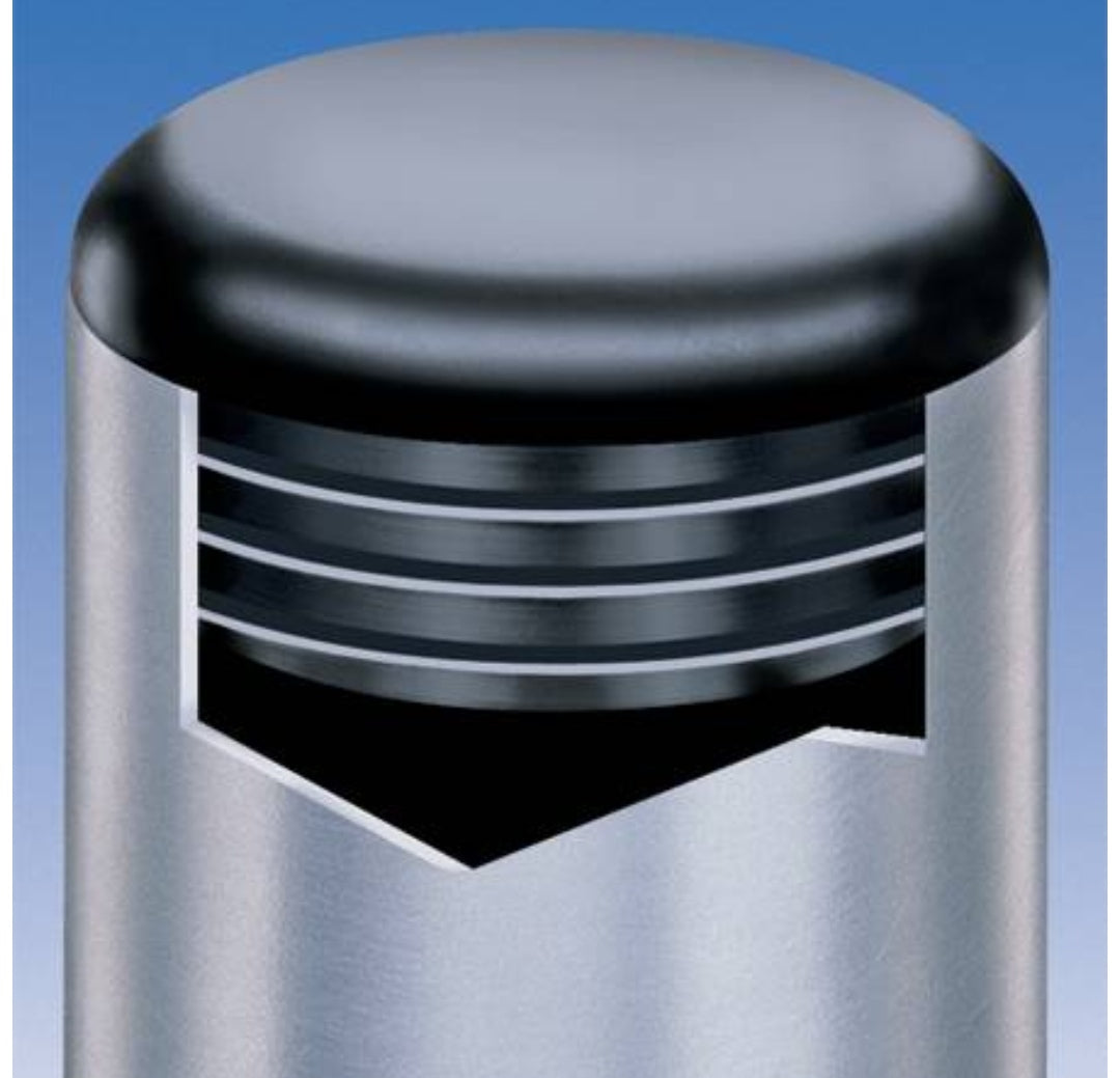 MODEL MT-105-1 SZIE 40MM ROUND RIBBED INSERTS END CAPS FOR DESKS, TABLES & CHAIR LEGS
