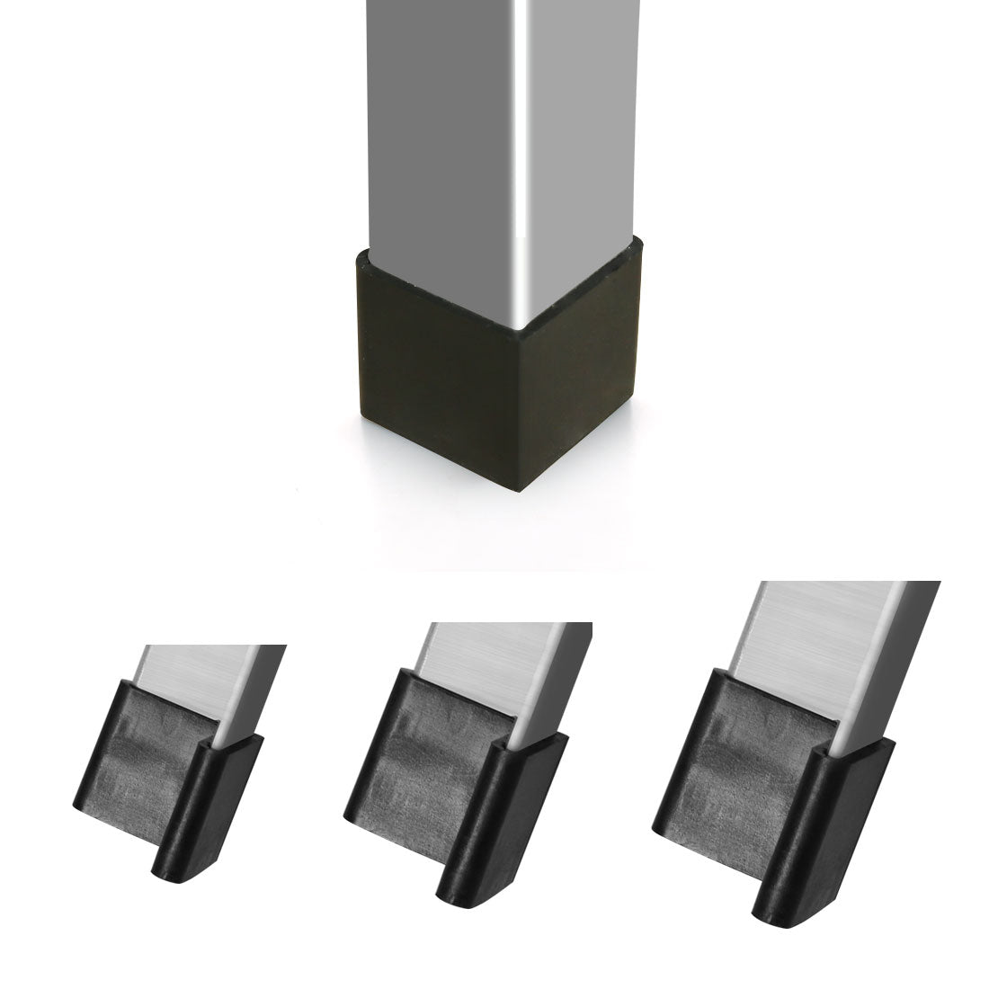 MCA-130 SIZE 50mm Rubber Covers Furniture Iron Foot Pads