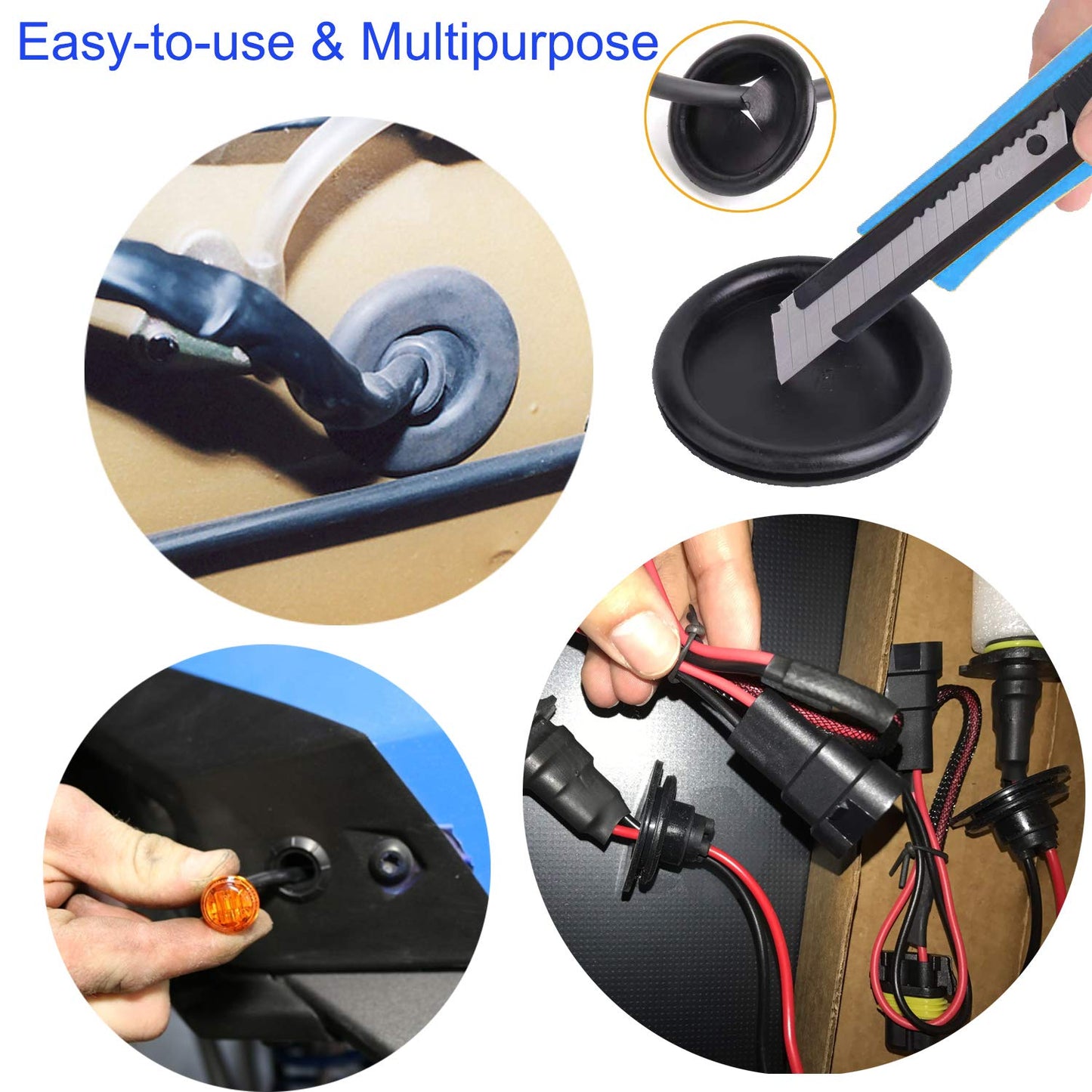 MHC-500 Size 10 mm Cable Entry Closed Blind Grommet