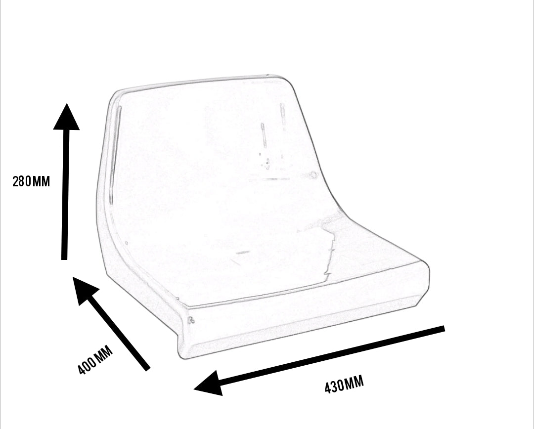 Backrest single seat MT-2042 (telescopic or dismountable)