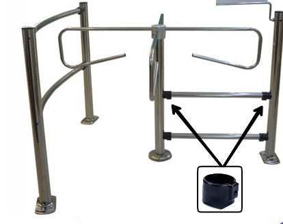 MCC-108 Size 50 mm Tube Connector for Supermarket Entrance Door Swing Gate