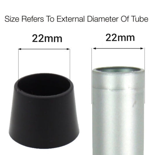 MRC-E-134 SIZE 22MM EXTERNAL RUBBER ROUND CAP