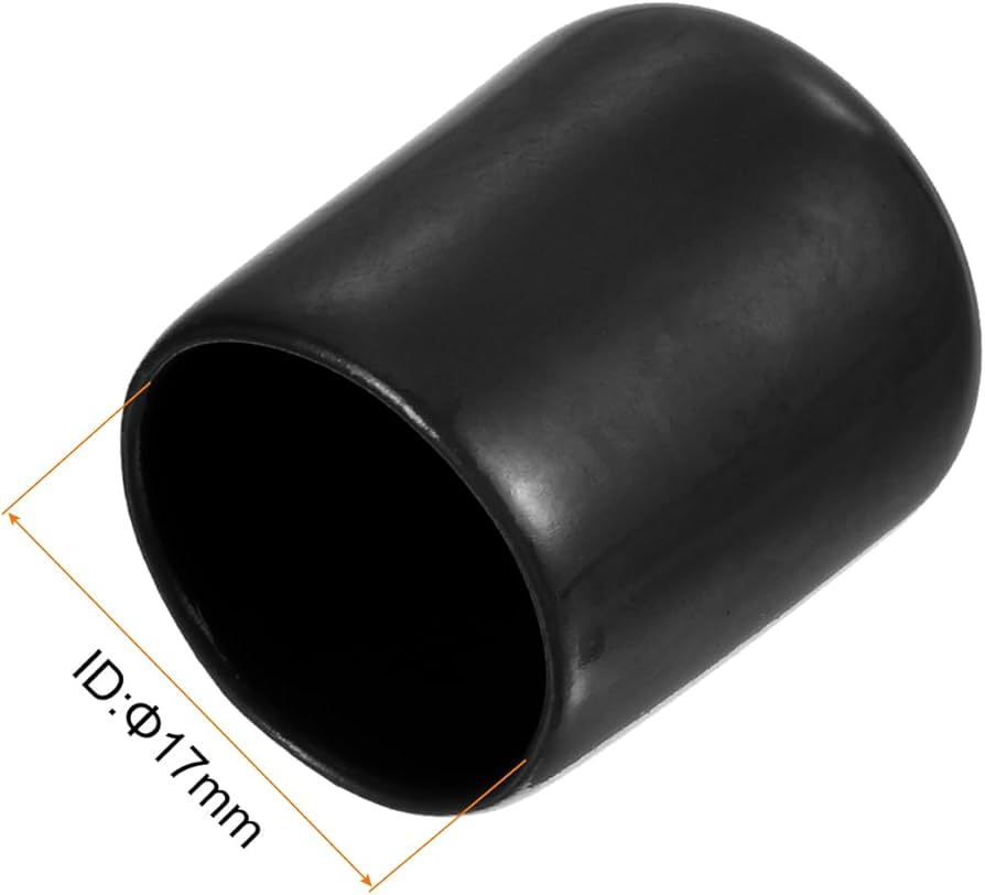 MRC-E-130 SIZE 17MM EXTERNAL RUBBER ROUND CAP