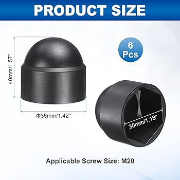MNC-606 SIZE 20MM PROTECTION CAP FOR HEXAGON SCREW