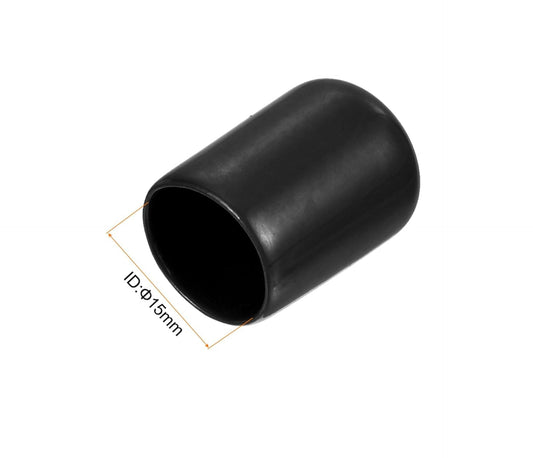 MRC-E-128 SIZE 15MM EXTERNAL RUBBER ROUND CAP