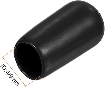 MRC-E-122 SIZE 9MM EXTERNAL RUBBER ROUND CAP