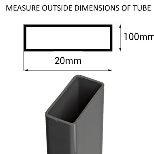 MRI-310 SIZE 20×100MM RECTANGULAR END CAP