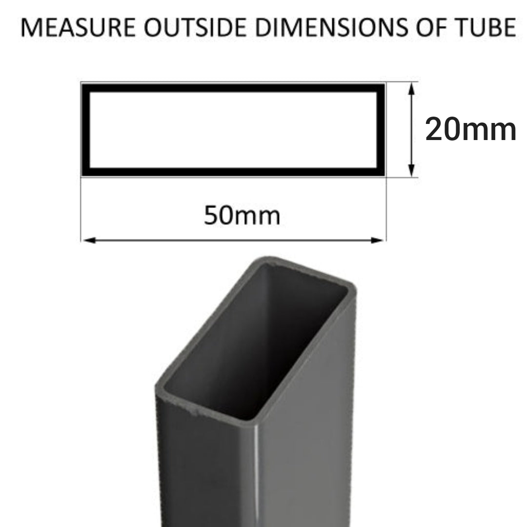 MRI-306 SIZE 20*50MM RECTANGULAR END CAP