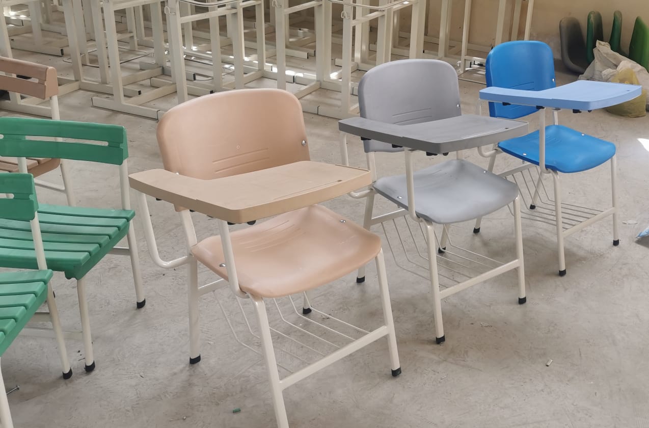 MT-105 single injection Moulded Arm Table for Student Chair