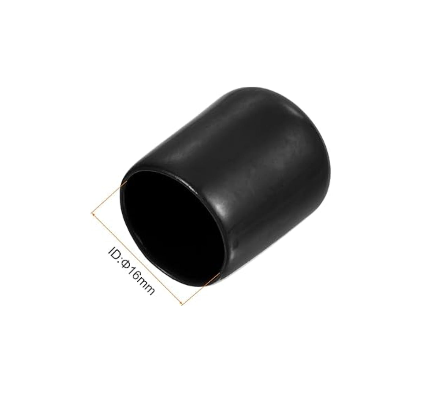 MRC-E-129 SIZE 16MM EXTERNAL RUBBER ROUND CAP