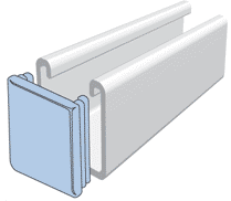 MODEL MT-2101 Square Channel Strut Closure End cap 41*41