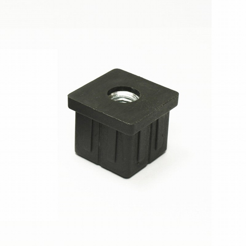 MODEL MT-311 size 25*25mm Threaded plastic square Tube insert Plug for steel tube