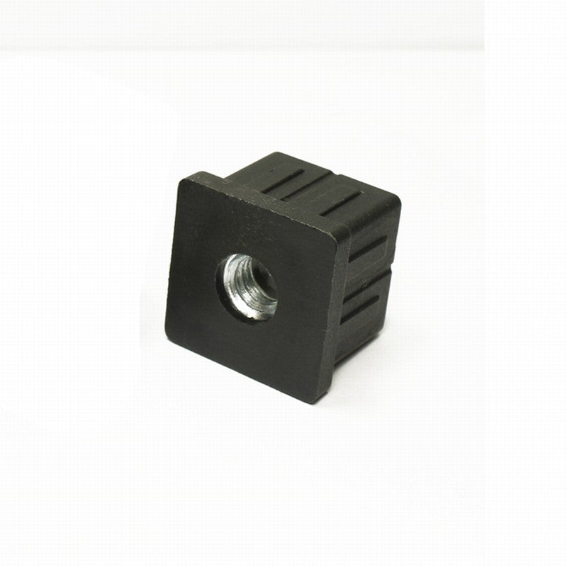 MODEL MT-312 size 30*30mm Threaded plastic square Tube insert Plug for steel tube