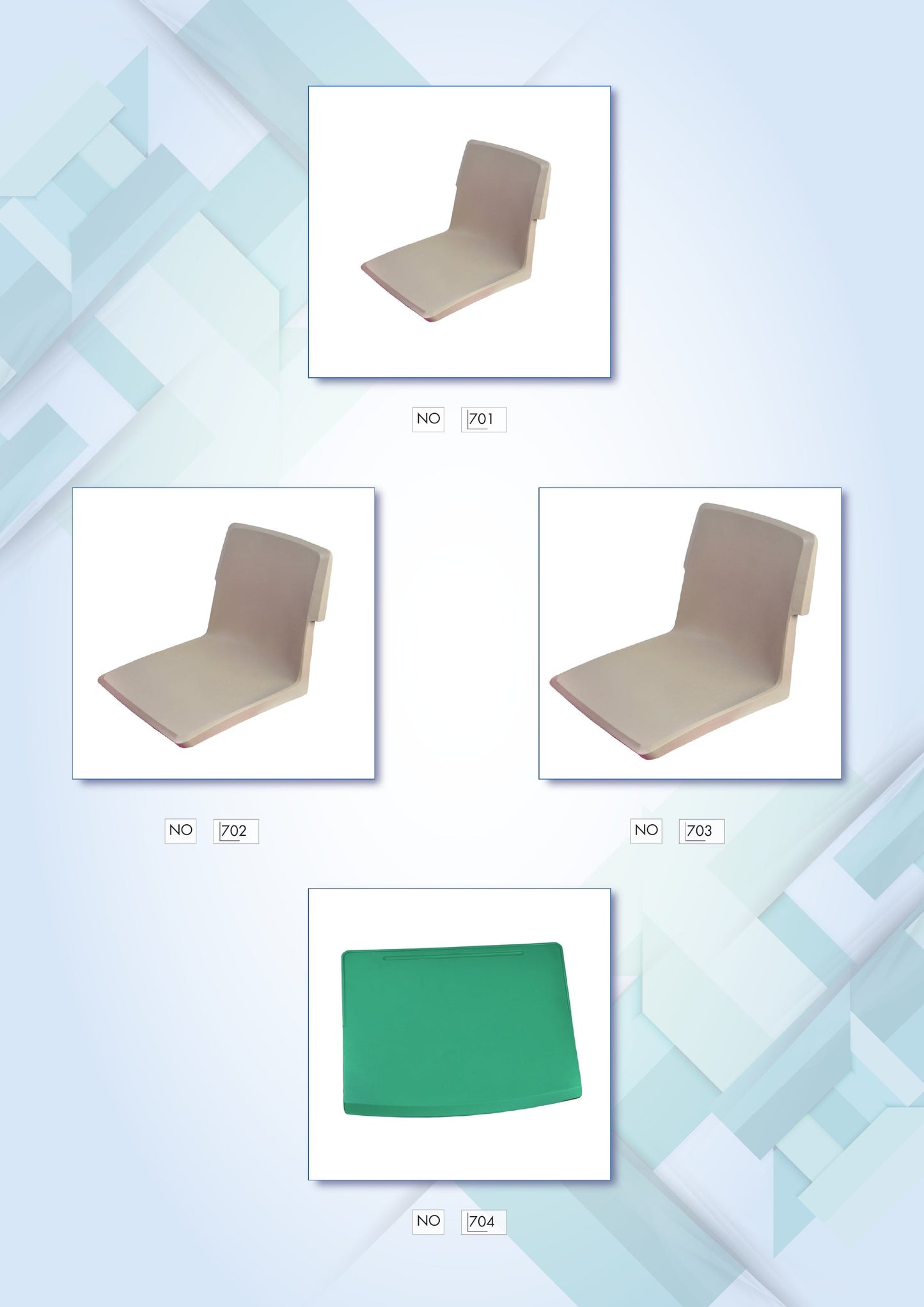 MODEL MT-701-C Size 35*30*33 cm High quality Custom Injection mold plastic school seat shell