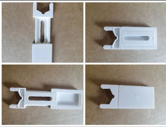 Slide insert for Aluminium profile