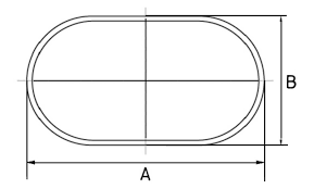 MODEL MT-140 SIZE 25*70mm Rectangular INTERNAL FITTING FERRULES FOR DESKS, TABLE & CHAIR TUBULAR LEGS